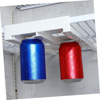 Housoutil 2pcs Space-saving Fridge Soda Can Rack Wire Rack for Drink Storage Beverage Dispenser for Water Soda Beer