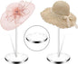 Acrylic Hat Display Stand 2 Pack- Thickened Base for Helmet, Wig, Cowboy hat, baseballcap, closet holder rack organizer( 11.8Inch Height)