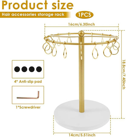 Claw Clip Holder Metal Hair Clip Organiser Space Saving Hair Accessories Display Stand Reusable Large Capacity Claw Clip Storage Rack for Living Room, Shop, Bedroom Vanity Table Beside Table