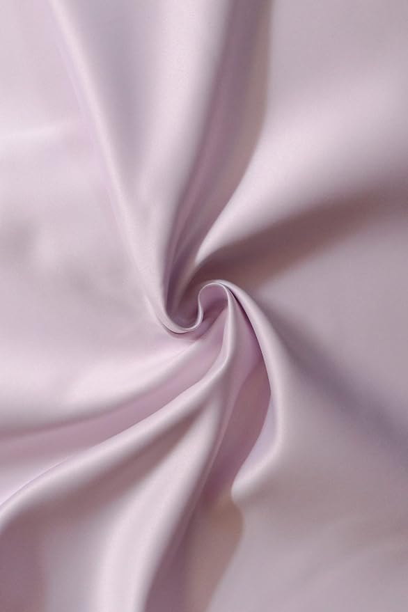 Lilac Satin Dust Bag - Extra Small to Extra Large - Silk peau de soie dust bag made in USA Light Purple (XXL Square - 40x40")
