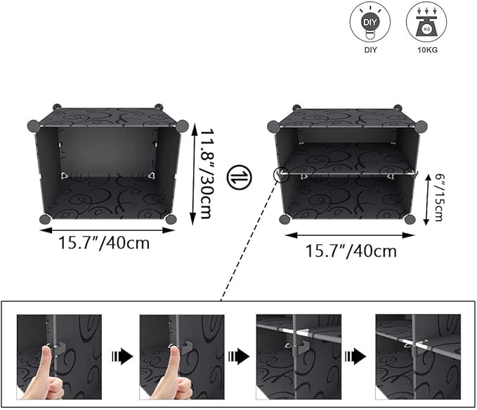 HOMIDEC Shoe Rack Organizer, 8 Tier Shoe Storage Cabinet 48 Pair Plastic Shoe Organizer Shelves for Closet Hallway Bedroom Entryway