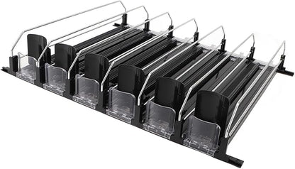 Zerodis Food Storage Packaging Drink Organizer Self Pushing Soda Can Dispenser Automatic Pusher Glide Self Pushing Soda Can Dispenser Pushing Fridge Drink Dispenser Fridge Self 6Pcs Soda