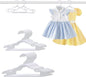 Baby Hangers 60 Pack 10.35 & 11.97 Inch Each 30 Pack Kids Clothes Hangers Plastic Infant Hangers for Closet Infant & Children Clothing Pants Coats Skirts (White)