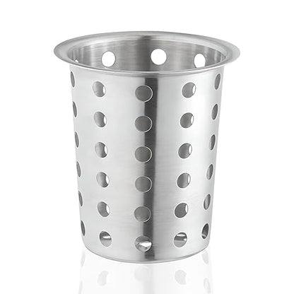 OCS Parts Stainless Steel Utensil Drying Cups | Stainless Steel | Set of 3 | Perforated Kitchen Flatware and Silverware Holder