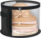 Breathable Hat Organiser Bag Foldable Caps Holder Hat Storage Bucket with Handle for Travel and Home Use
