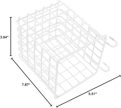 Cabilock 2pcs Wire Hanging Basket Storage Rack Iron over The Door Organizer for Kitchen Bathroom and Bedroom Sturdy Multi-functional Design for Utensils and More Elegant Mesh Style
