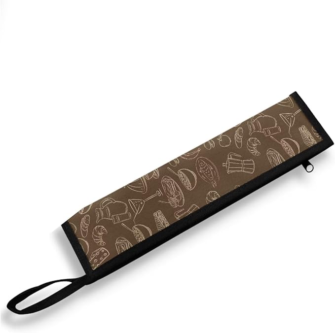 Dessert Print Flatware Storage Bag Tableware Carrier Bag Dinnerware Organizer Easy of Cleaning & Light to Carry with Handle Holds up to The Rest of Time