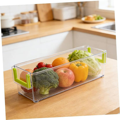 KICHOUSE Fridge Organization Fridge Organizer Kit Can Organizer for Refrigerator Storage Kitchen Storage Box Handle Design