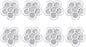 Beaupretty Six-Grid Blossom Sub Box Compact Clear Cosmetic Display Case for Concealer Eyeshadow Lipstick Organizer 2.2X2.2X0.4 Inch Portable Makeup Storage
