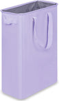 efluky Slim Laundry Basket, Narrow Laundry Hamper with Handles, Collapsible Dirty Clothes Hamper, Tall Laundry Bin for Laundry Room, Dorm and Bedroom, 12.7 Gallons(48L) Light Purple