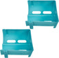 Stackable Can Fridge Organizer 2pcs Blue Beverage Storage Rack for Soda Beer Cans Pantry Drinks Refrigerator Dispenser