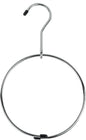 HANGERWORLD Pack of 3 Pack Belt Organizer for Closet Rack Chrome Ring Hanger for Belts Ties Scarves and Accessory Storage