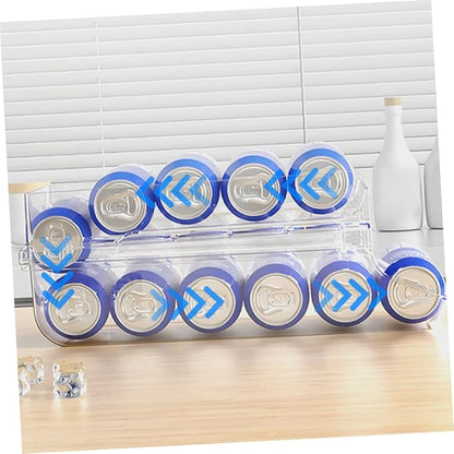 MAGICLULU Refrigerator Bins Organizer Soda Fridge Storage Box Capacity Drink Dispenser