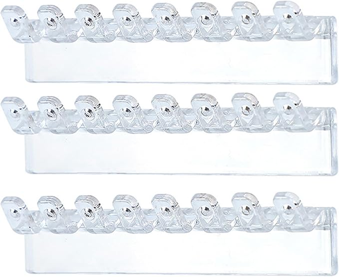 Wall Mounted Acrylic Necklace Organizers Wall Mounted Jewelry with Hooks for Necklaces Bracelets and Rings Bedroom Jewelry