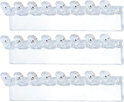 Wall Mounted Acrylic Necklace Organizers Wall Mounted Jewelry with Hooks for Necklaces Bracelets and Rings Bedroom Jewelry