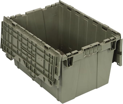 Quantum QDC2115-12 Distribution Bin, Heavy Duty Attached Top Container, 15"W x 21-3/4"L x 12-3/4"H Overall Size, 1.67 Cu. ft. Volume