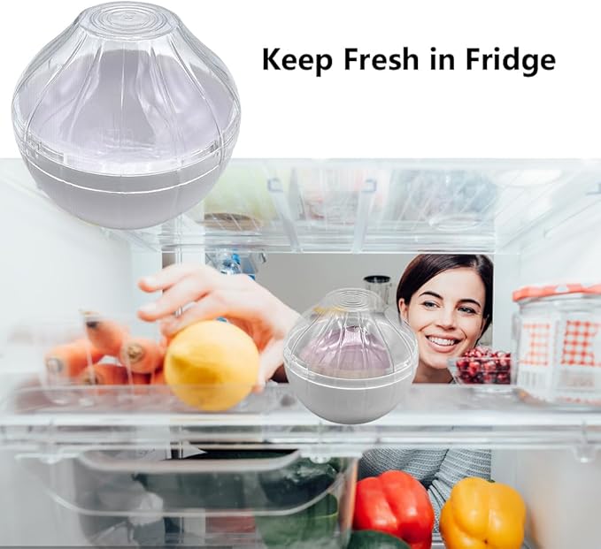 Onion Storage Containers Reusable Onion Keeper Onions Saver Keeper Fruit and Vegetable Storage Holder for Fridge