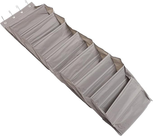 Wall Hanging Storage Bag Multi Functional Door Organizer for Shoes and Accessories Grey Easy Installation Space Saving Closet