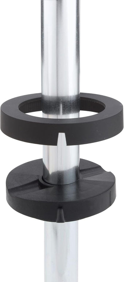 Rev-A-Shelf 2 Tier Full-Circle Lazy Susan for Corner Base Cabinets Plastic 28" Double Shelf Swivel Kitchen Spice/Can Organizer, White, 3072-28-11-52