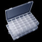 Benbilry 2 Pack 36 Grids Clear Storage Containers Plastic Organizer Box Craft Storage Boxes with Adjustable Dividers for Beads Organizer Art DIY Fishing Tackles Jewelry Crafts