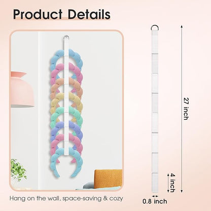 3 PCS Headband Holder Organizer for Girl，headband storage，Hanging Hairband Storage for Women，Headband organizer，White Hair Hoop Display Hair Accessories Organizer Bedroom College Dorm Decor ﻿