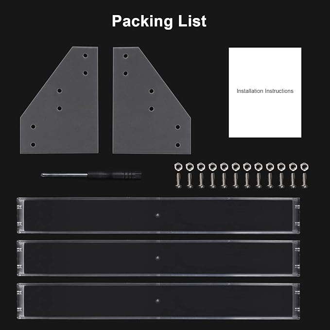 Umirokin 3 Tier Acrylic Nail Polish Organizer Rack, Clear Nail Polish Display Shelf Holds 36-45 Bottles, Essential Oil & Tattoo Ink Holder Stand, Countertop Storage Organizer for Vanity Salon Bathroom