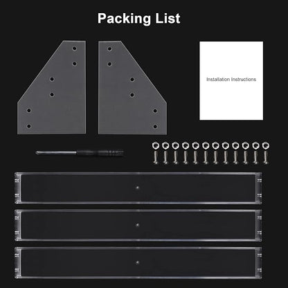 Umirokin 3 Tier Acrylic Nail Polish Organizer Rack, Clear Nail Polish Display Shelf Holds 36-45 Bottles, Essential Oil & Tattoo Ink Holder Stand, Countertop Storage Organizer for Vanity Salon Bathroom