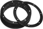 MECCANIXITY 7inch Rotating Swivel Stand with Steel Ball Bearings Annular Lazy Susan Base Turntable for Kitchen Corner Cabinets, 160 x 125mm Black Pack of 6