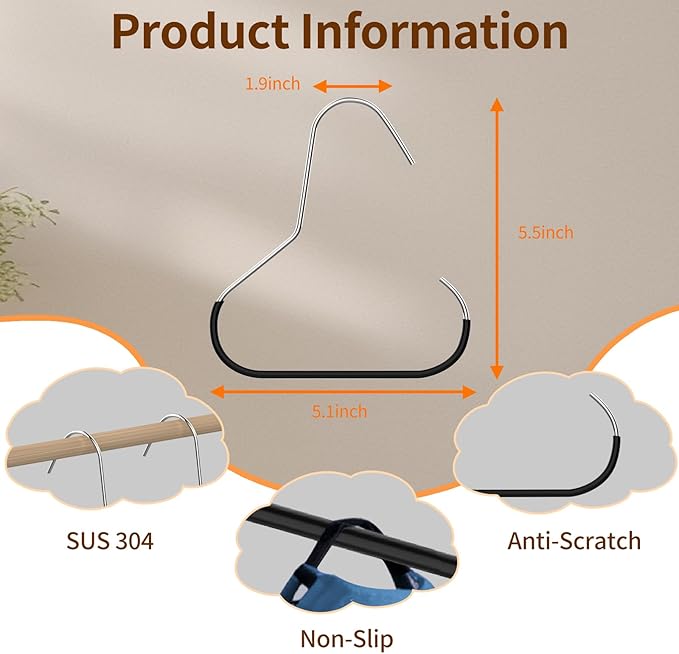 6PCS Hat Organizer for Baseball Caps, Hat Storage Hook, Cap Rack for Organizers and Storage