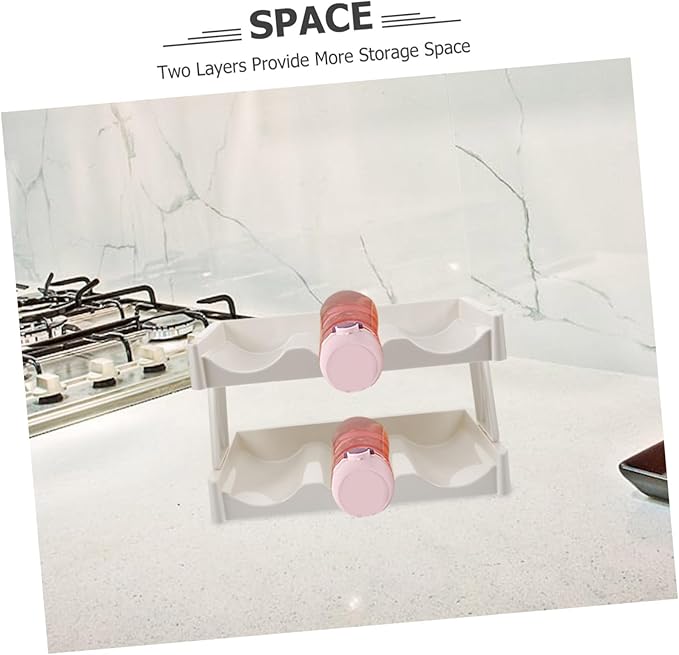 COLLBATH Cup Organizer Kitchen Countertop Storage Rack Two Tier Mug Holder for Tea Cup