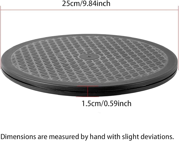 Multi-use Heavy Duty Rotating Swivel Stand - Lazy Susan with Steel Ball Bearings for Model Base/Rotating Plants/Crafts Stand Monitor/Big Screen TV/Monitors/Potted Plants (10 Inch)