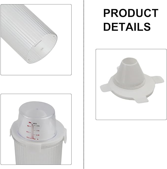 Cereal And Rice Storage Container With Airtight Lid, Pour Spout, And Measuring Cup For Dry Food, Grains Flour Sugar Snacks Pet Food (Small)