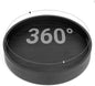 10in Black Bamboo Lazy Susan Turntable - Tall Side Anti-Fall Organizer for Pantry, Countertop & Cabinet | Round Spice & Seasoning Condiment Spinning Tray