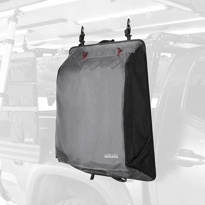 iKamper Shoe Rack | Hanging Camping Shoe & Clothing Organizer for Rooftop Tents | Keeps Footwear Off the Ground | Water-Resistant with Quick-Dry Mesh Pockets