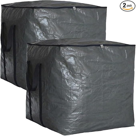 Extra Large Storage Bag (Black, 19"x19"x19" - 2 Pack)