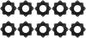 uxcell Lazy Susan Hardware, 10Pcs 3 Inch - Iron Square Ball Bearing Rotating Swivel Plate, Lazy Susan Turntable for DVD Tower, Bookshelf (Black)