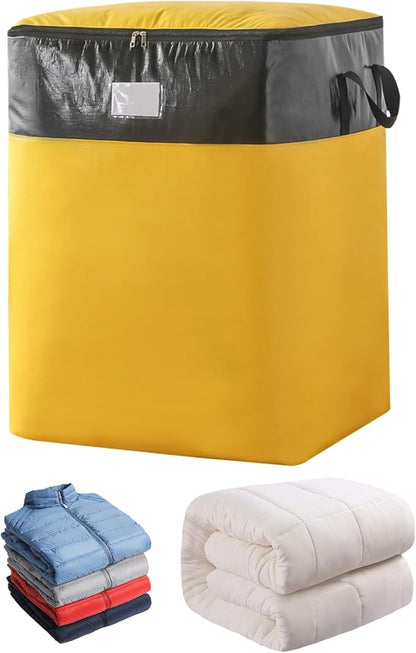 Upgrade Moving Bags Heavy Duty Extra Large,Heavy-Duty Storage Bags – Alternative to Moving Boxes, Plastic Storage Bins, Mattress Bags for Moving & College Essentials (yellow, 180L)