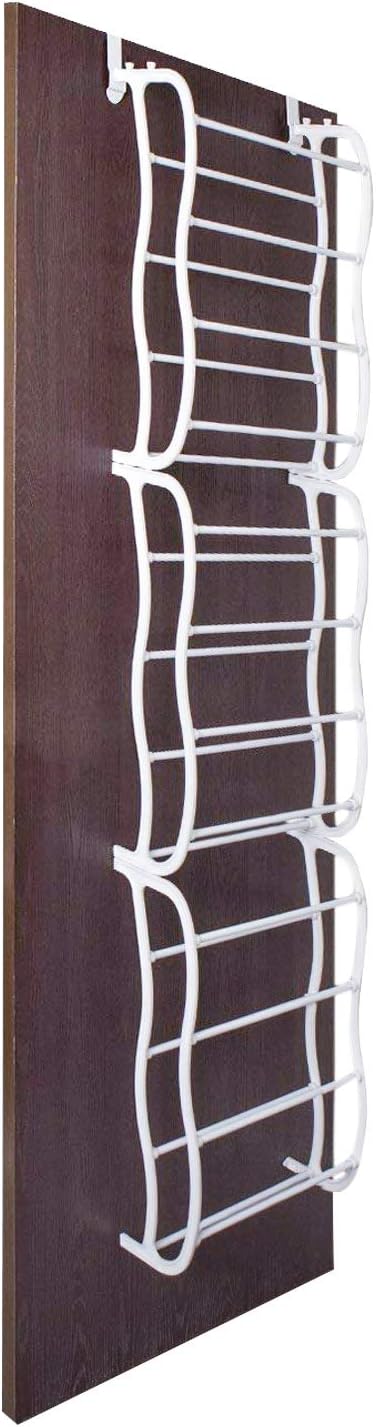 Fancy Buying Over The Door Shoe Rack Holder - 36 Pair Shoes Hanging Shelf Storage Shoe Organizer with Hooks
