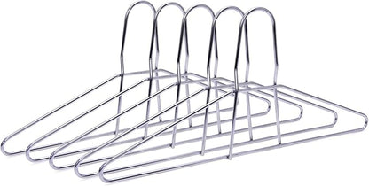 Quality Hangers Metal Hangers – Heavy Duty Hangers – Anti Theft Wire Hangers Suitable for Suits Coat Jacket – Hangers for Shuls Gyms Retail Stores Hotels – Can Carry Up to 200LBs (Chrome, 60 Pack)