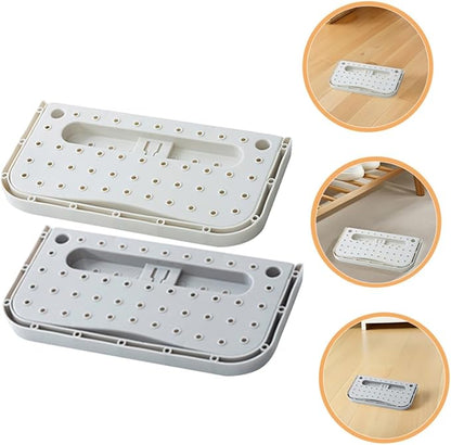 Healifty 2pcs Shoe Rack Hanging Wall Mounted Organizer No-drill Suction Cup -saving Wall-mounted Storage for Shoes Boots Slippers