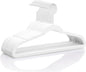 MIZGI Kids Velvet Hangers,Non-Slip Big Kids Hangers,14 Inch Hangers for Youth,Teen Clothes,Pack of 50（White/White）