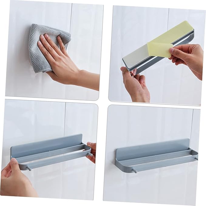 Wall-mounted Shoe Rack Sticky Hanging Strips for Shoes Slippers Sandals Garage Door Wall Storage Organizer over The Door Hangers Plastic Random Color