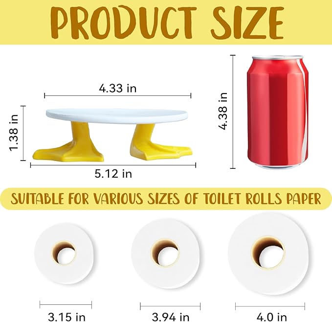 Duck Feet Toilet Paper Holder Modern Farmhouse Decor Cute Paper Towel Holder Tissue Holder for Bathroom Bathroom Decorations