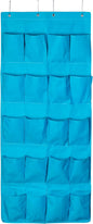 DormCo Hanging Over-The-Door Shoe Pockets - TUSK College Storage - Aqua