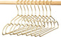 12.6” Gold Matt Metal Coat Hanger, 30PCS, Children Standard Suit Hanger, Clothes Hangers for Closet Toddler Infant Newborn Kids Hangers, Space Saving Baby Clothes Hangers