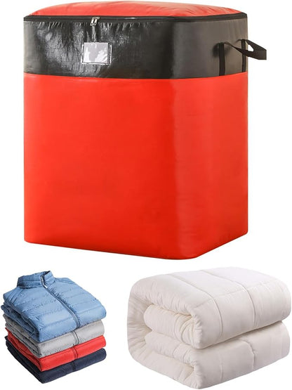 Upgrade Moving Bags Heavy Duty Extra Large,Heavy-Duty Storage Bags – Alternative to Moving Boxes, Plastic Storage Bins, Mattress Bags for Moving & College Essentials (red, 104L)