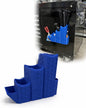 ZipStation Pro Zip Tie Organizer – 3 Tier Holder with Cutter Slot & Pen Storage – Magnetic Toolbox Organizer (Blue)