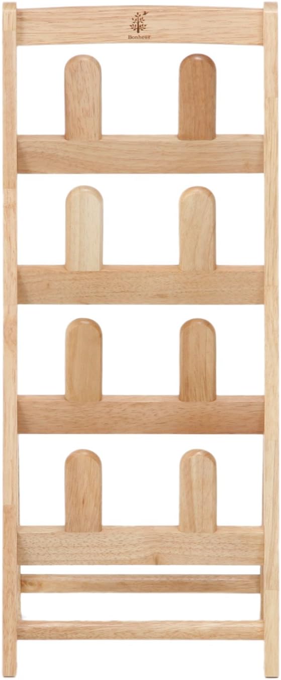 Fuji Boeki 10470 Bonheur Slipper Rack, Slipper Storage, For 4 Pairs, Width 10.8 x Depth 9.1 x Height 25.4 inches (27.5 x 23 x 64.5 cm),