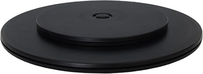 TamBee 8 inch Lazy Susan Turntable Organizer Acrylic for Spice Rack, Cake, TV, Laptop, Crafts, Kitchen, Cabinet, Pantry Decorating Black