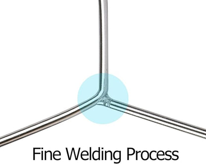 KINJOEK 50 Pack Wire Hangers for Clothes,17.7”Stainless Steel Wire Clothes Hanger 3MM Thick Coat Closet Hangers for Dry and Wet Clothes, Underwear and Trousers